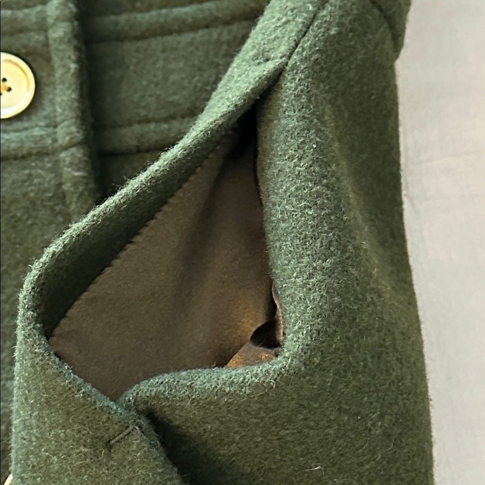 J. Crew Forest Green Women's Dress Coat - Picture 7 of 12